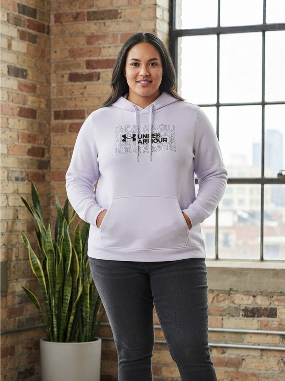 Under Armour Women’s Hoodie Lavender light Purple SZ XL NWT Pullover Sweatshirt